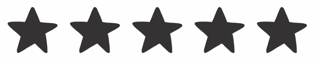 Avis 5 étoiles gris